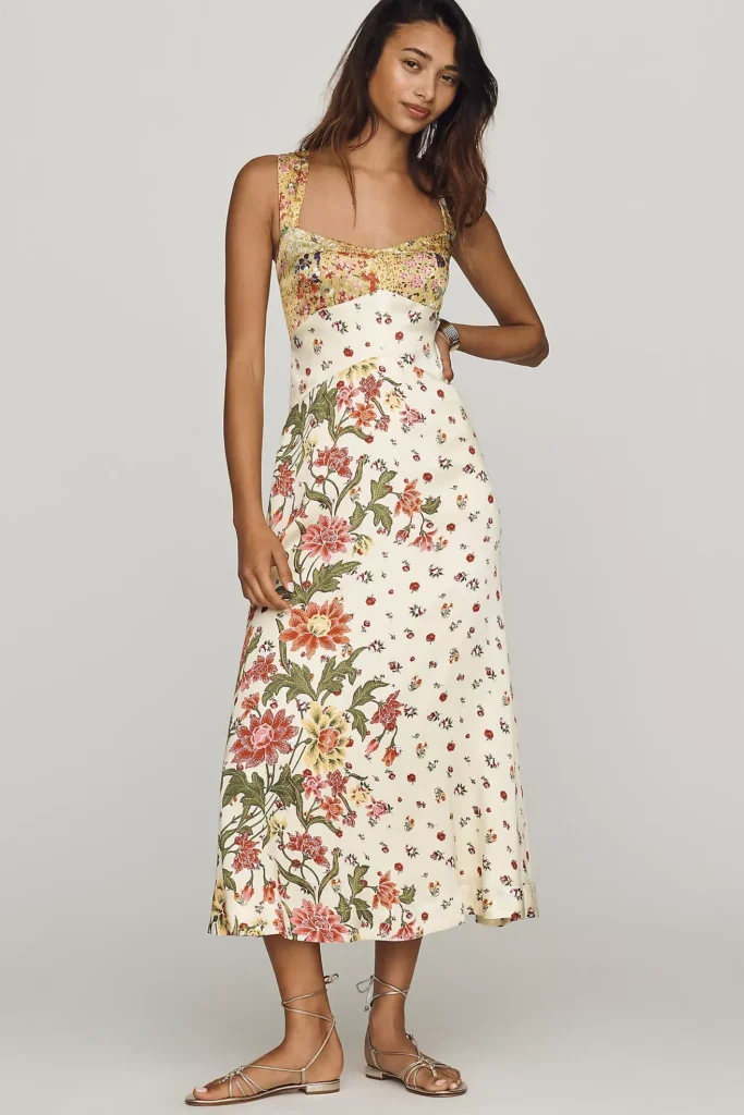 Jocelyn Sleeveless Slip Midi Dress Full Size Image 1