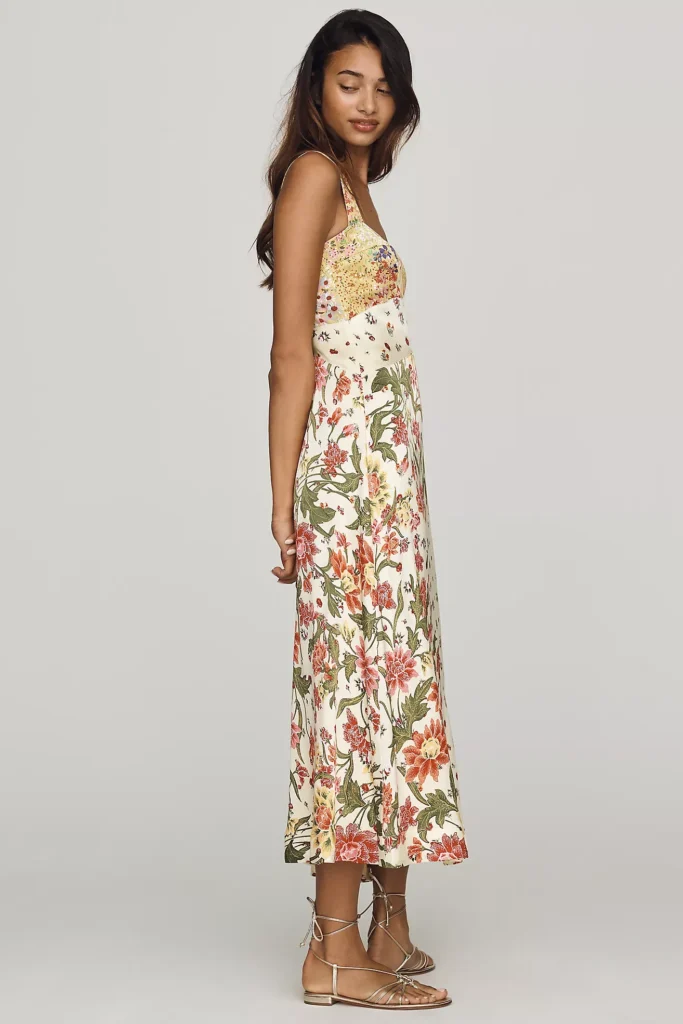 Jocelyn Sleeveless Slip Midi Dress Full Size Image 3