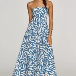 Strapless Waisted Maxi Dress Thumbnail 1