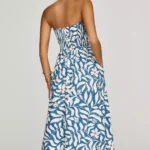 Strapless Waisted Maxi Dress Thumbnail 3
