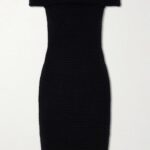 Off-the-shoulder Knitted Midi Dress Thumbnail 4
