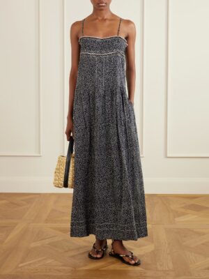 MARANT ETOILE Demy Printed Cotton Midi Dress