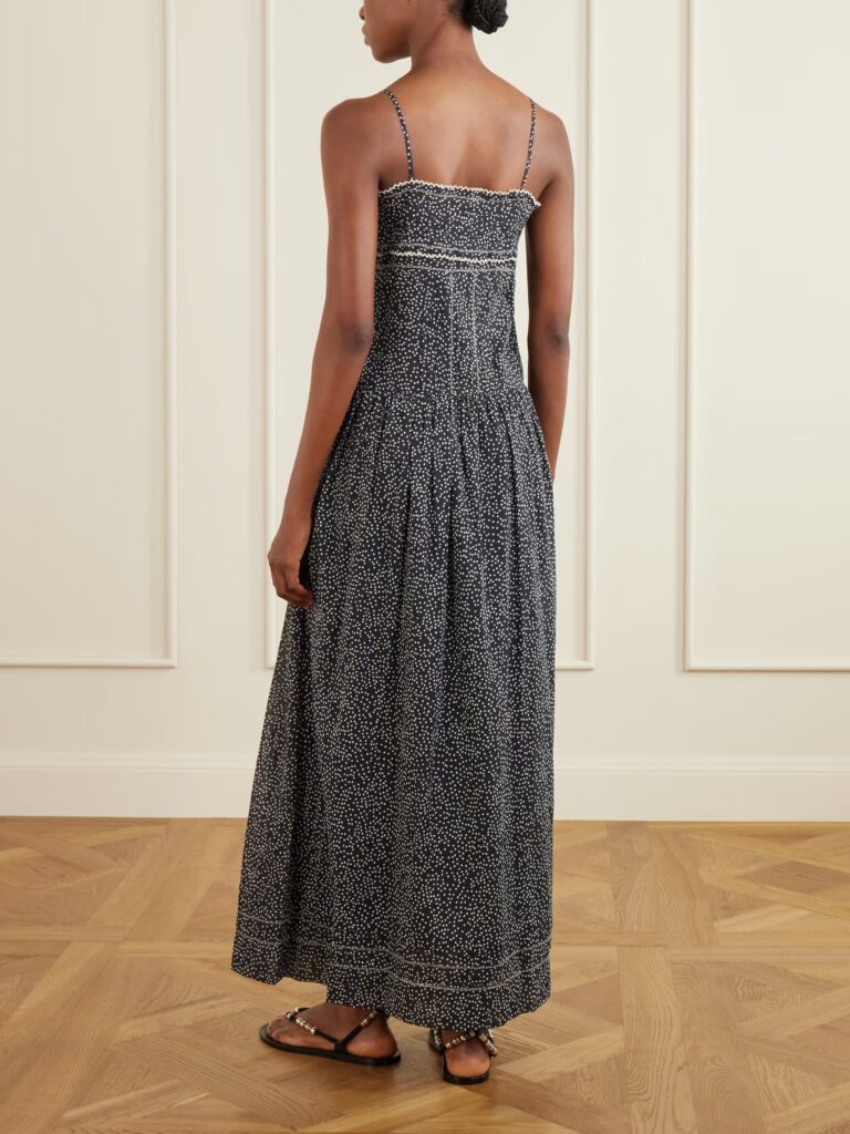 Demy Printed Cotton Midi Dress Full Size Image 2