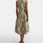 Embellished Cotton-blend Jacquard Midi Dress Thumbnail 2