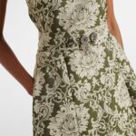 Embellished Cotton-blend Jacquard Midi Dress Thumbnail 3