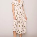 Floral V-neck Midi Dress Thumbnail 2