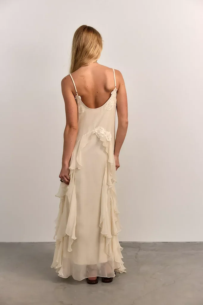 Floating Angel Chiffon Maxi Dress Full Size Image 4