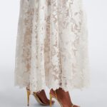 Caped Floral Guipure Lace Gown Thumbnail 2