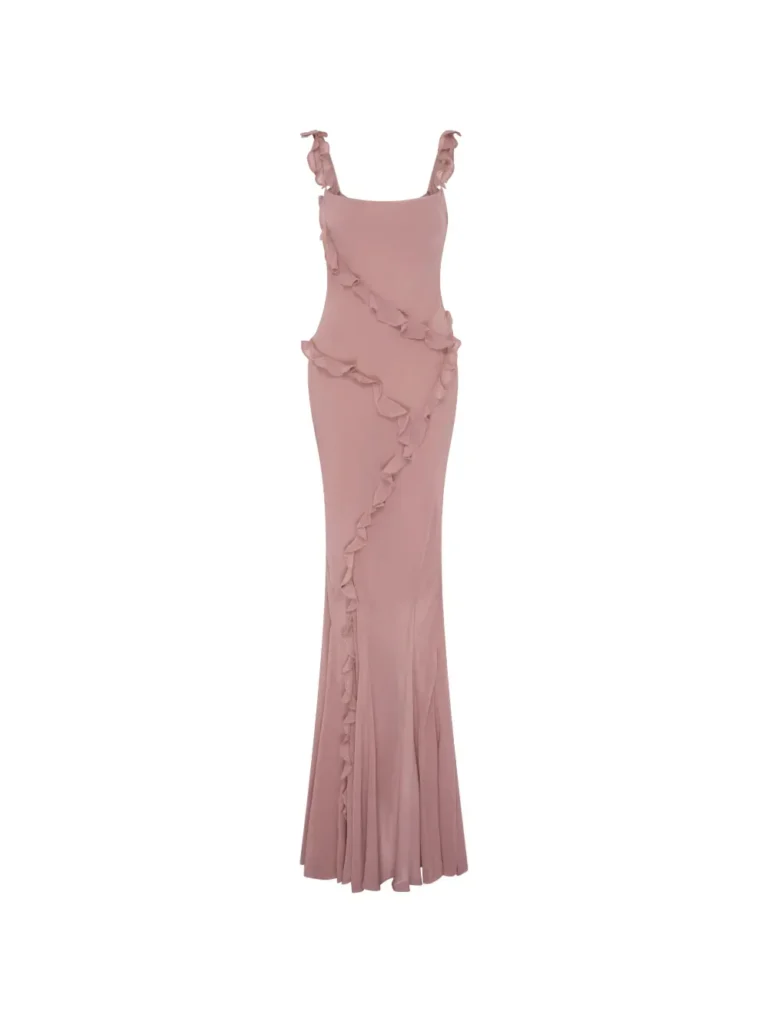 Ruffled Maxi Dress Full Size Image 2