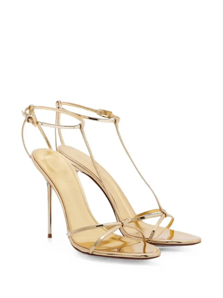 Lidia T-strap Heeled Sandals Full Size Image 5