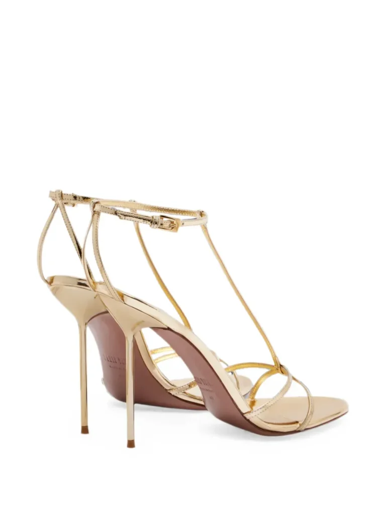 Lidia T-strap Heeled Sandals Full Size Image 2