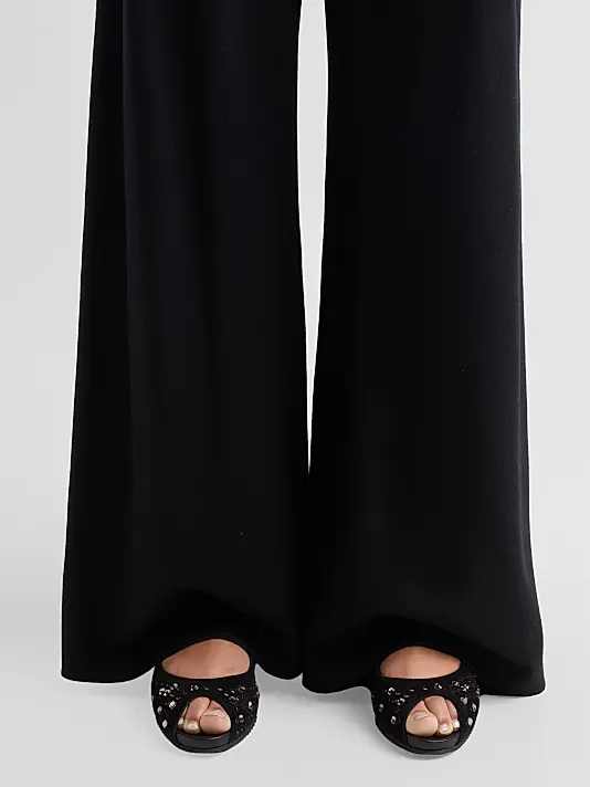 Kalista Embellished Suede Peep-toe Ballet Flats Full Size Image 5