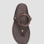 Pattie Wood O-ring Leather Sandals Thumbnail 5