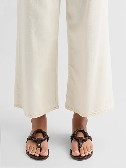 Pattie Wood O-ring Leather Sandals Full Size Image 4