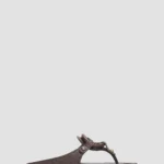 Pattie Wood O-ring Leather Sandals Thumbnail 1