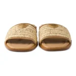 Leather Slides with Crochet Details Thumbnail 4