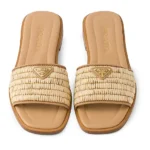 Leather Slides with Crochet Details Thumbnail 2
