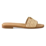 Leather Slides with Crochet Details Thumbnail 1
