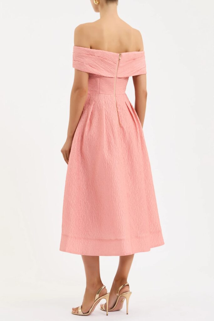 Adalyn Off-the-shoulder Midi Dress Full Size Image 4