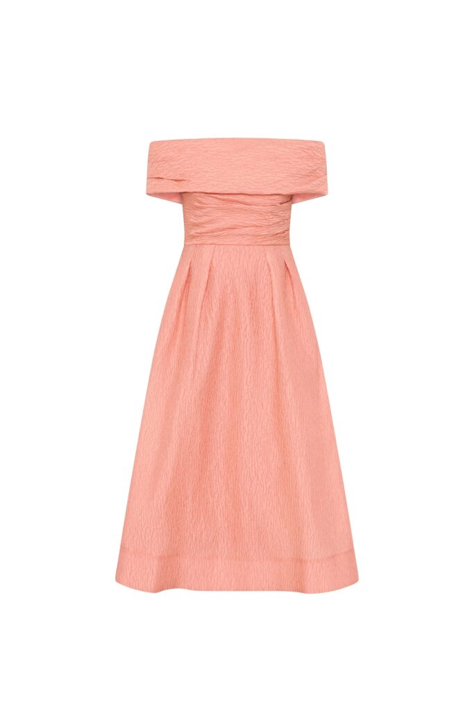Adalyn Off-the-shoulder Midi Dress Full Size Image 6