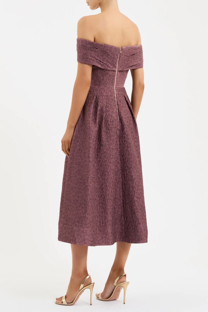 Adalyn Off-the-shoulder Midi Dress Full Size Image 6
