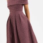 Adalyn Off-the-shoulder Midi Dress Thumbnail 2