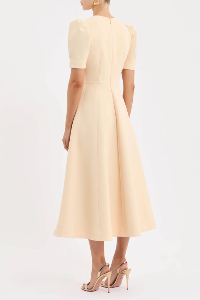 Alexandrite Short Sleeve Midi Dress Full Size Image 4