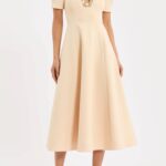 Alexandrite Short Sleeve Midi Dress Thumbnail 1
