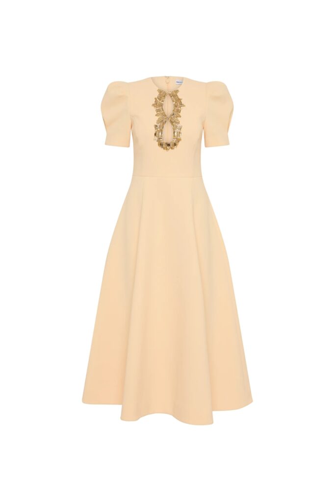 Alexandrite Short Sleeve Midi Dress Full Size Image 3
