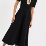 Alexandrite Short Sleeve Midi Dress Thumbnail 4