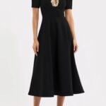 Alexandrite Short Sleeve Midi Dress Thumbnail 1
