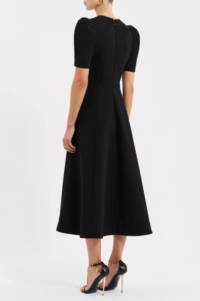Alexandrite Short Sleeve Midi Dress Full Size Image 6