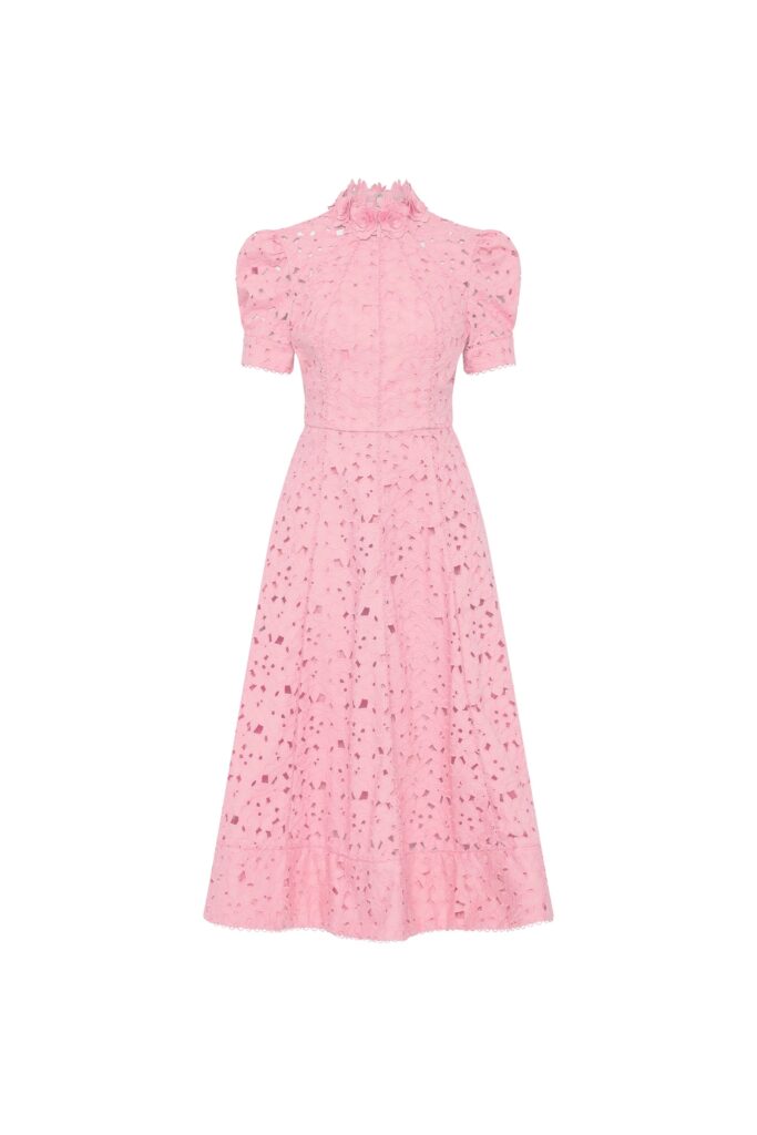 Kitsu Short Sleeve Midi Dress Full Size Image 4