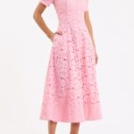 Kitsu Short Sleeve Midi Dress Thumbnail 3