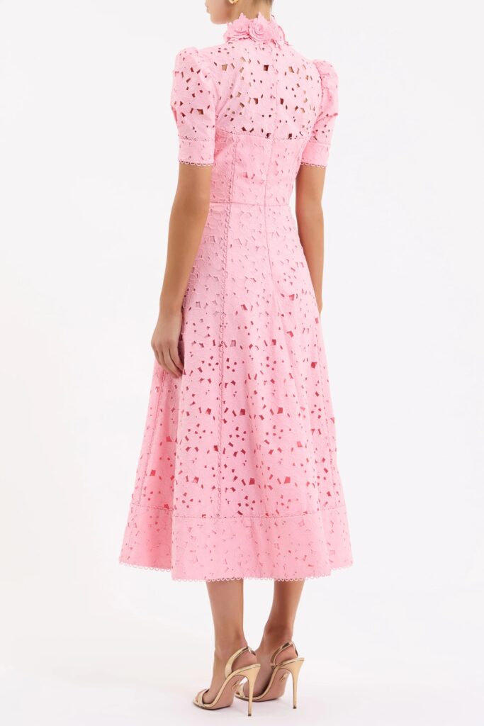 Kitsu Short Sleeve Midi Dress Full Size Image 5