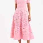 Kitsu Short Sleeve Midi Dress Thumbnail 1