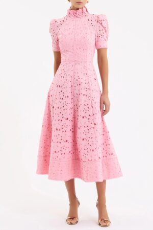 REBECCA VALLANCE Kitsu Short Sleeve Midi Dress