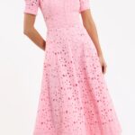 Kitsu Short Sleeve Midi Dress Thumbnail 6