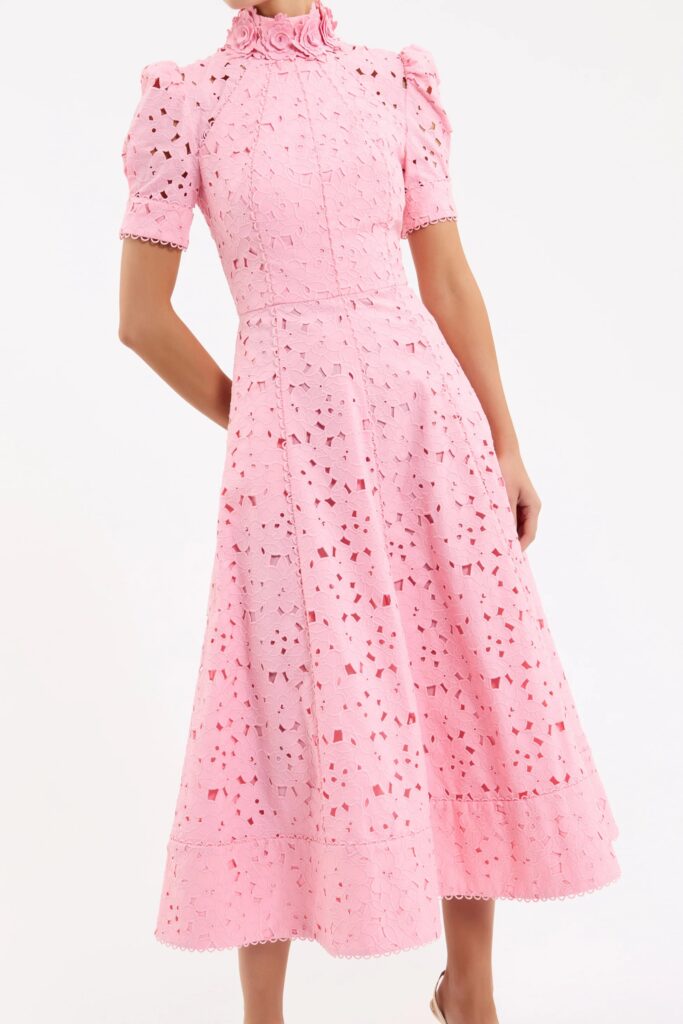 Kitsu Short Sleeve Midi Dress Full Size Image 6