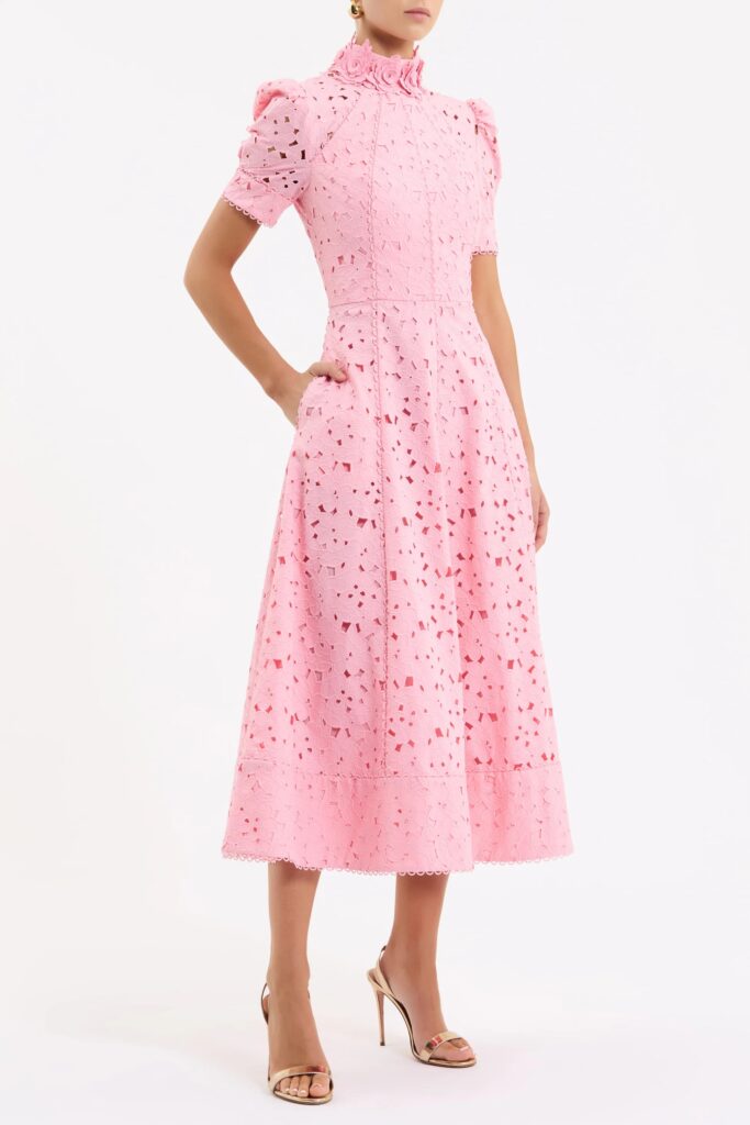 Kitsu Short Sleeve Midi Dress Full Size Image 3