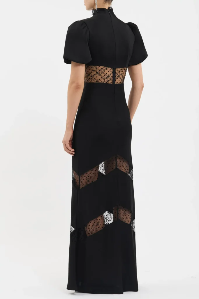 Noire Short Sleeve Gown Full Size Image 6