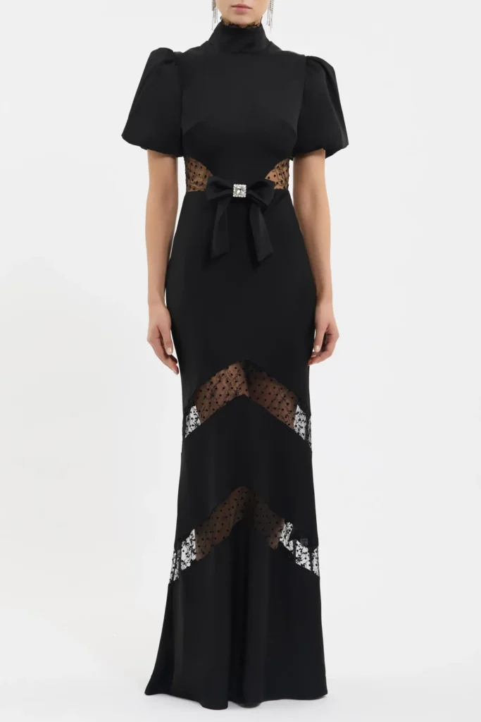 Noire Short Sleeve Gown Full Size Image 1