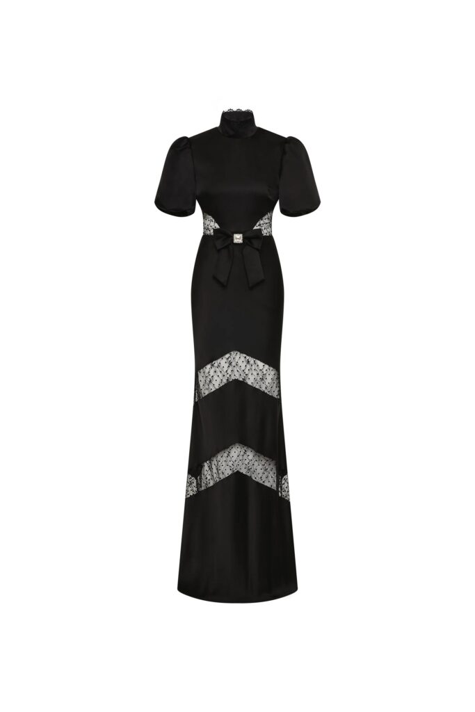 Noire Short Sleeve Gown Full Size Image 5