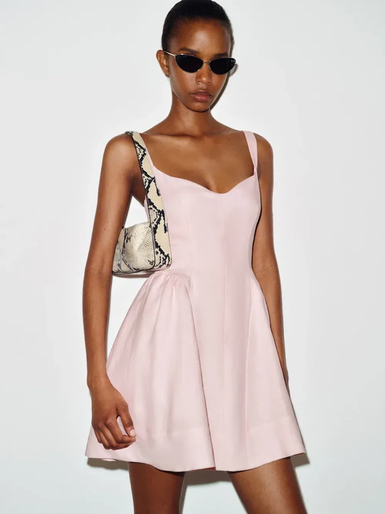 Birdie Linen Mini Dress Full Size Image 4