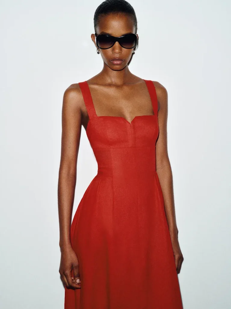 Roma Linen Dress Full Size Image 3