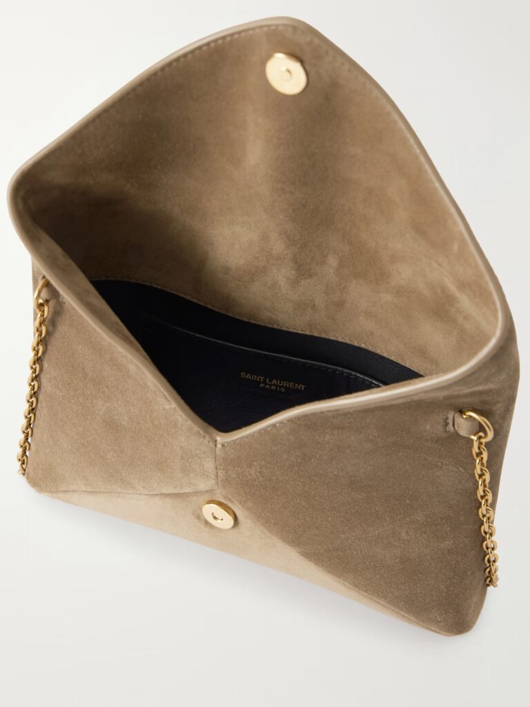 Cassandre Suede Shoulder Bag Full Size Image 3
