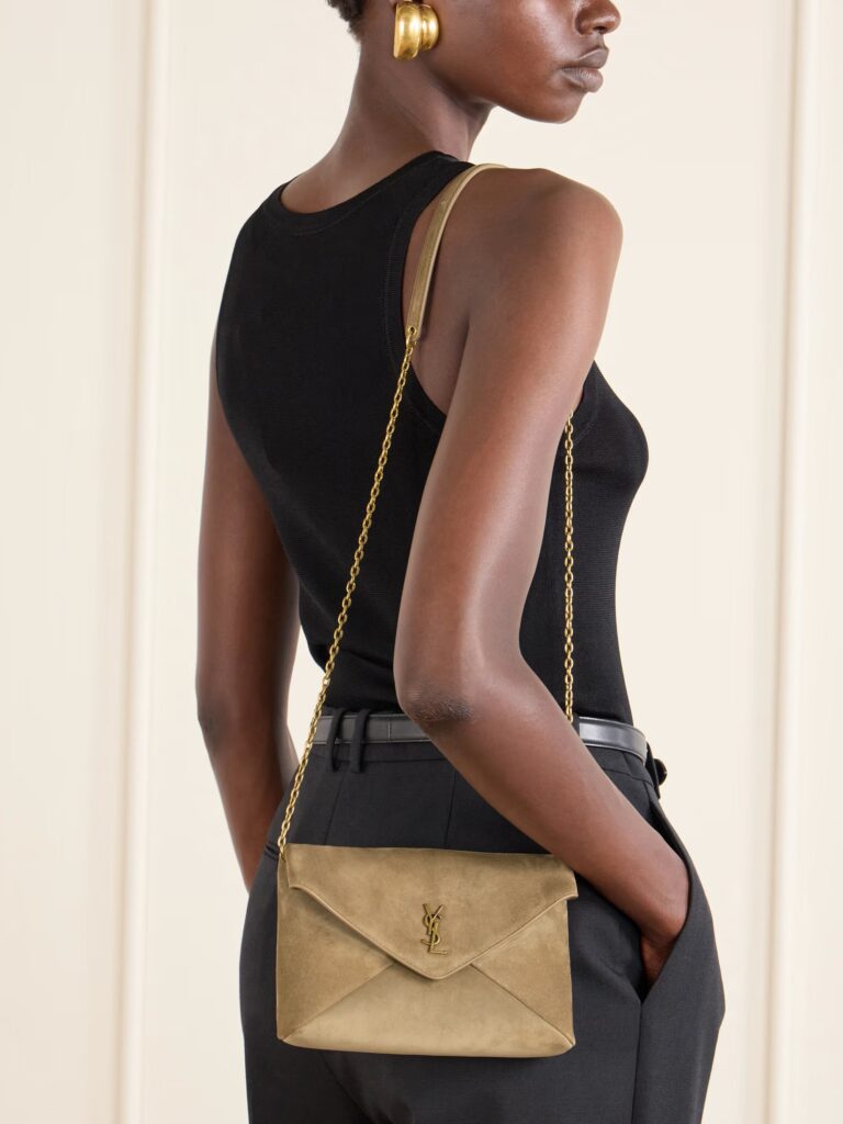 Cassandre Suede Shoulder Bag Full Size Image 6