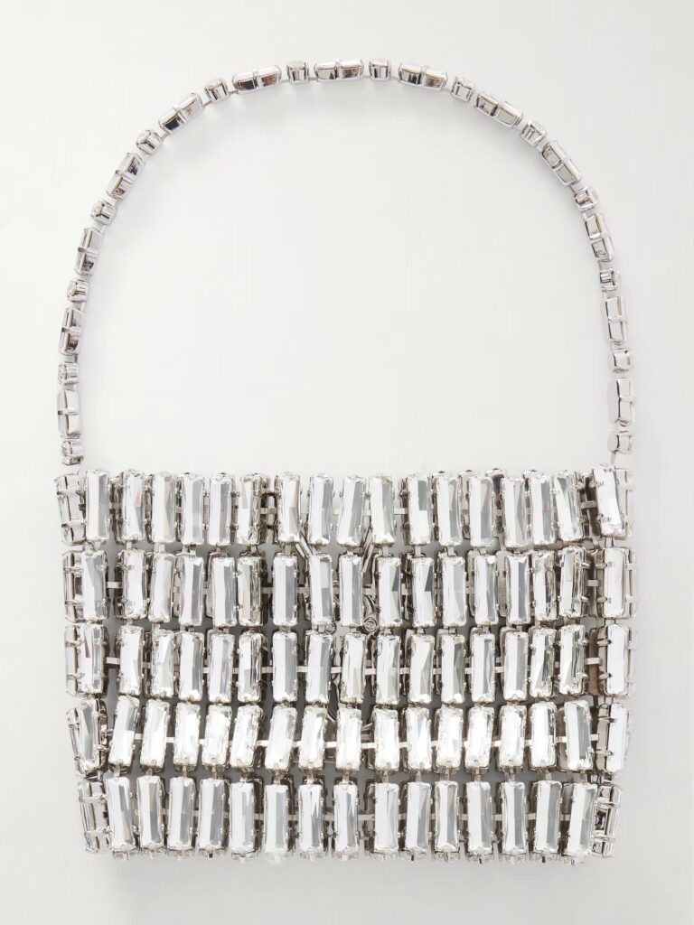 Evening Micro Crystal-embellished Chainmail Shoulder Bag Full Size Image 2