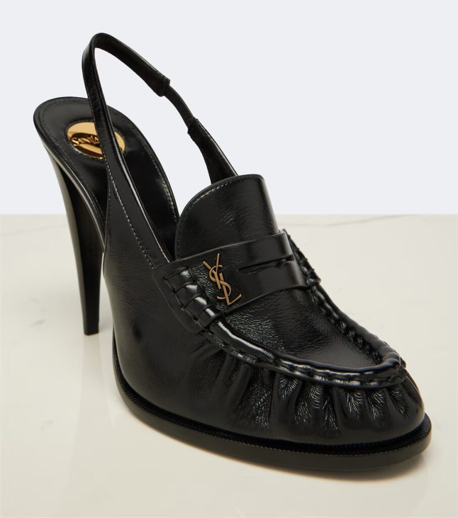 Le Loafer Leather Slingback Pumps Full Size Image 4
