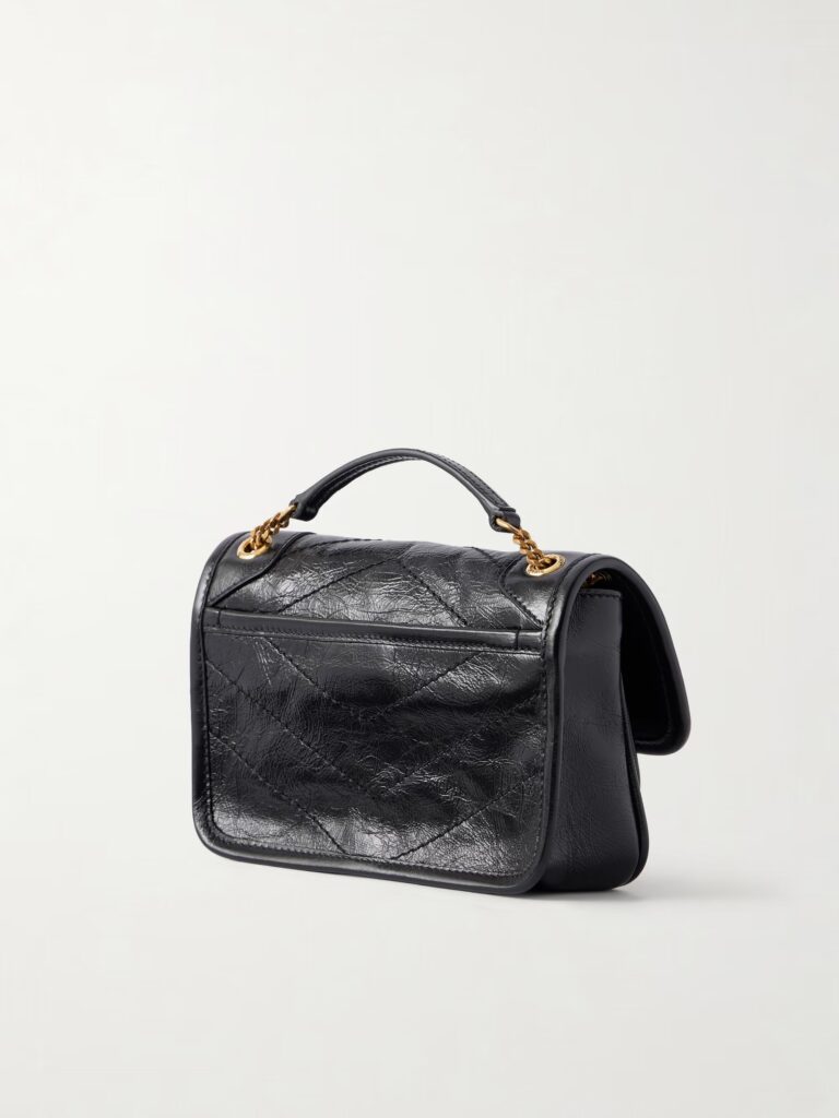 Niki Cassandre-embellished Crinkled-leather Mini Bag Full Size Image 3